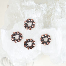 Load image into Gallery viewer, 8mm Antique Copper Beaded Large Hole Spacer for Leather - 4pcs

