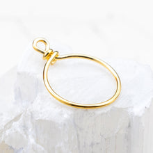 Load image into Gallery viewer, Small Gold Plate Hoop that Opens
