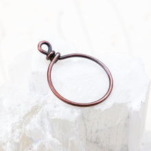 Load image into Gallery viewer, Small Antique Copper Plate Hoop that Opens
