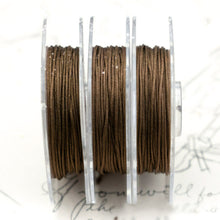 Load image into Gallery viewer, Tree Bark Brown .5mm Chinese Knotting Cord -  10 Yard Bobbin
