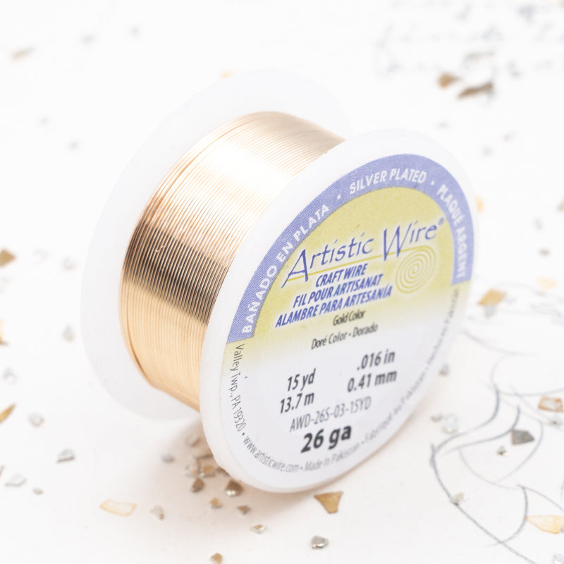 26-Gauge Gold Wire - 15 Yards