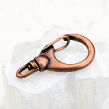 Load image into Gallery viewer, Antique Copper Swivel Lobster Clasp
