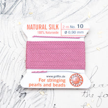 Load image into Gallery viewer, Dark Pink #10 Silk Cord with Needle
