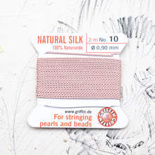 Load image into Gallery viewer, Light Pink #10 Silk Cord with Needle
