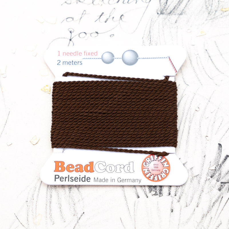 Brown #12 Silk Cord with Needle