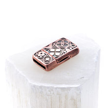 Load image into Gallery viewer, 10mm Deco Antique Copper Magnetic Clasp for Flat Leather
