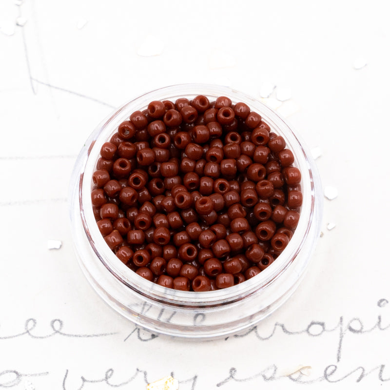 11/0 Terracotta Round Seed Beads