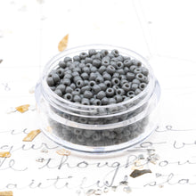 Load image into Gallery viewer, 11/0 Grey Opaque Round Seed Beads
