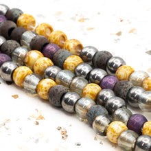 Load image into Gallery viewer, 32/0 Aged Purple Pride Mixed Seed Bead Strand
