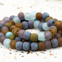 Load image into Gallery viewer, 32/0 Matte Blue Skies Picasso Mixed Seed Bead Strand
