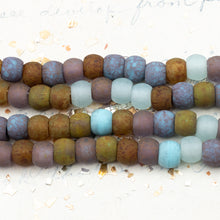 Load image into Gallery viewer, 32/0 Matte Blue Skies Picasso Mixed Seed Bead Strand
