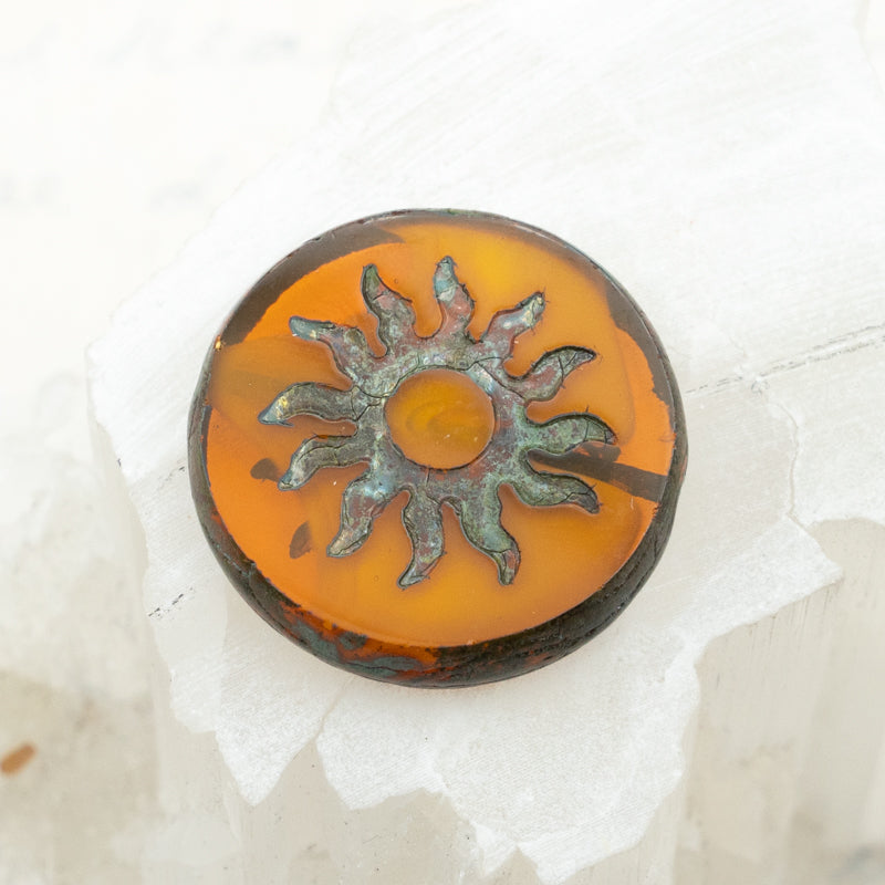 22mm Sun Coin Pumpkin with a Picasso Finish
