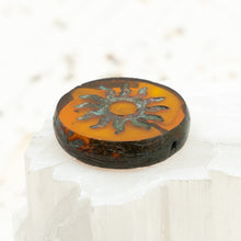 Load image into Gallery viewer, 22mm Sun Coin Pumpkin with a Picasso Finish
