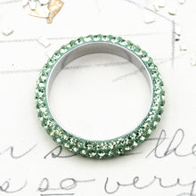 Load image into Gallery viewer, Light Green Premium Austrian Crystal Ring Pendant
