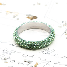 Load image into Gallery viewer, Light Green Premium Austrian Crystal Ring Pendant
