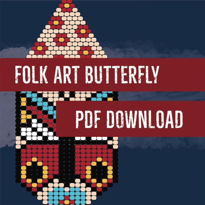 Butterfly Brick Stitch Pattern - Digital PDF
