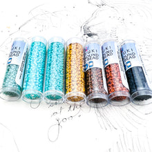 Load image into Gallery viewer, Fire and Ice Seed Bead Bundle - 7 Colors
