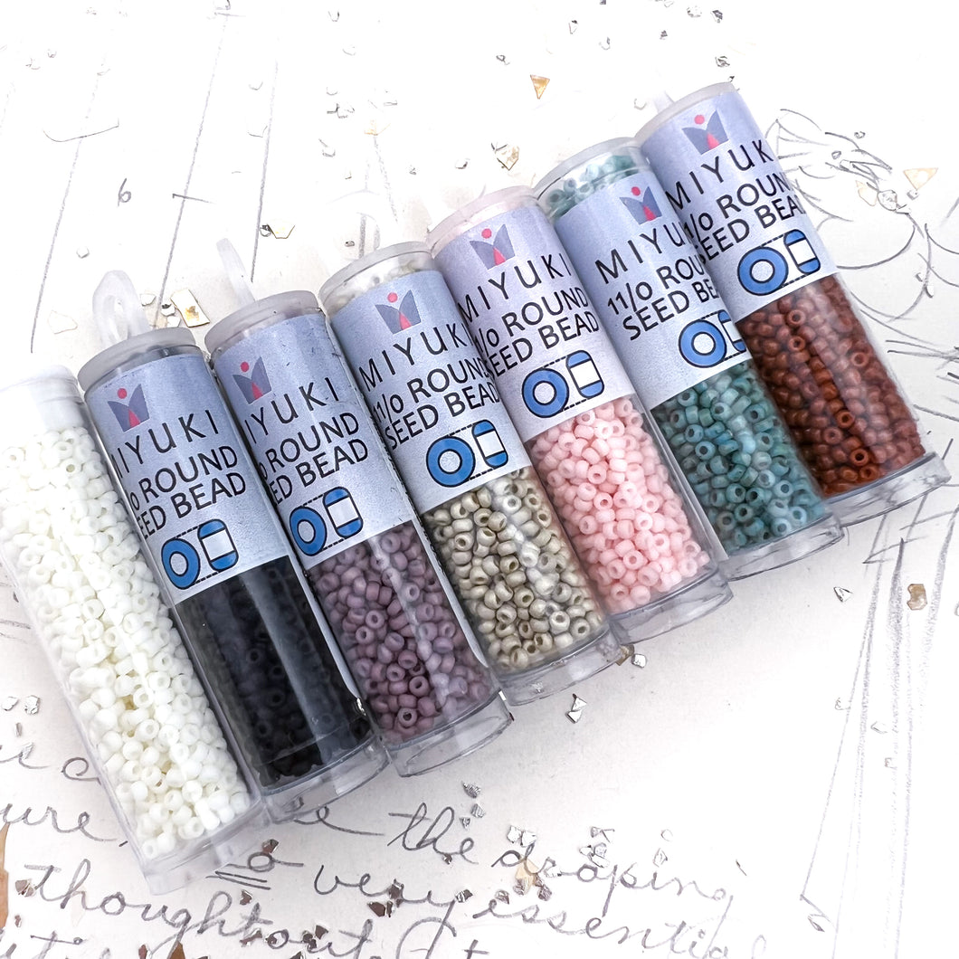 Mid-Century Modern Seed Bead Bundle - 7 Colors