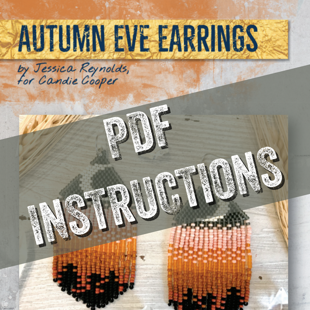 Autumn Eve Earrings Pattern - Digital PDF