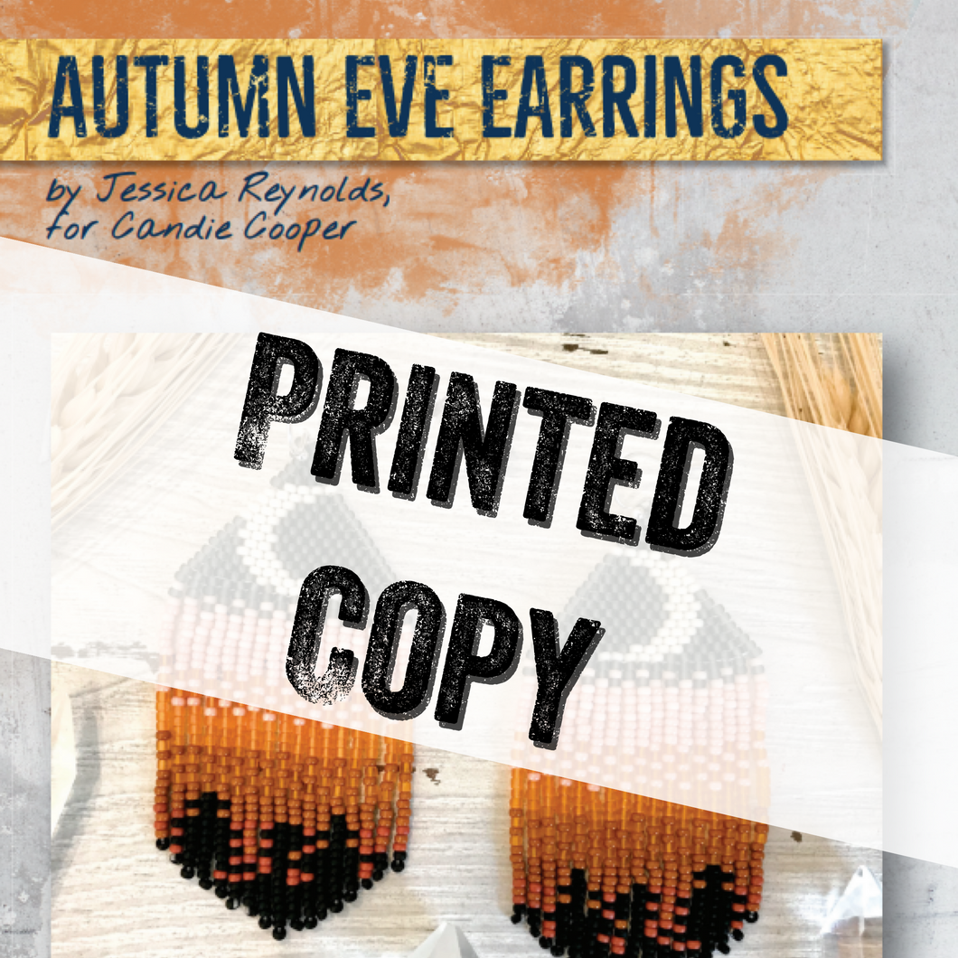 Autumn Eve Earrings - Printed Pattern