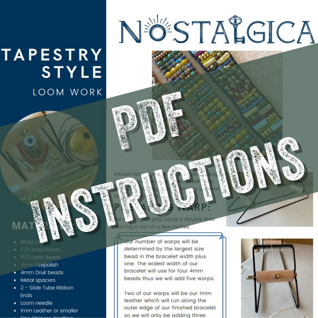 Tapestry Style Loom Work Instructions - Digital PDF