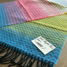 Load image into Gallery viewer, Blue, Purple, Pink, and Green Ombre Cashmere Scarf from Tucson
