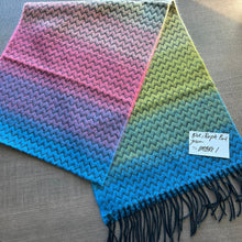 Load image into Gallery viewer, Blue, Purple, Pink, and Green Ombre Cashmere Scarf from Tucson
