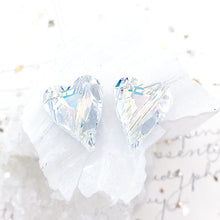 Load image into Gallery viewer, 17mm AB Wild Heart Premium Austrian Crystal Bead Pair
