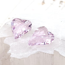 Load image into Gallery viewer, 12mm Rosaline  Wild Heart Premium Austrian Crystal Bead Pair
