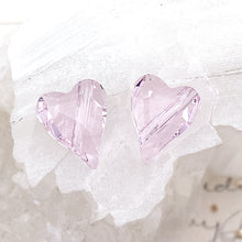 Load image into Gallery viewer, 12mm Rosaline  Wild Heart Premium Austrian Crystal Bead Pair

