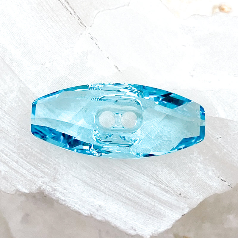 23mm Light Turquoise Premium Crystal Dufflecoat Button