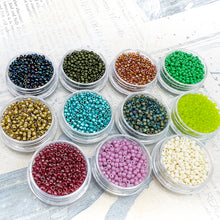 Load image into Gallery viewer, Original Peacock Feather Seed Bead Bundle - 11 Colors
