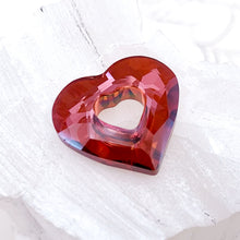 Load image into Gallery viewer, 17mm Red Magma Miss U Heart Premium Crystal Pendant
