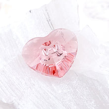 Load image into Gallery viewer, 16x14mm Rose Peach Premium Crystal Heart Button
