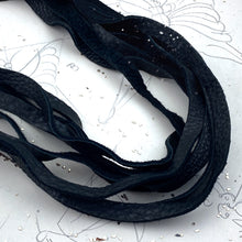 Load image into Gallery viewer, 6mm Black Flat Deerskin Lace Leather - 1 Meter
