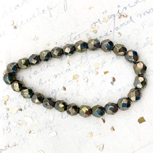 Load image into Gallery viewer, 6mm Green Bronze Fire-Polished Faceted Round Bead Strand
