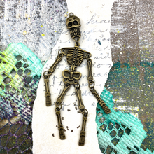 Load image into Gallery viewer, Large Dancing Skeleton Pendant
