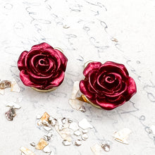 Load image into Gallery viewer, 12x15mm Rose Charm Pair
