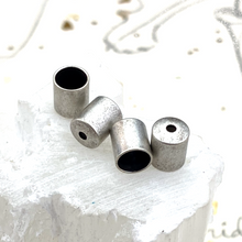 Load image into Gallery viewer, Antique Silver Cord End Cap - 4 pcs
