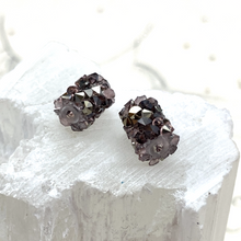 Load image into Gallery viewer, 8mm Vintage Rose &amp; Light Gold Premium Crystal Fine Rocks Tube Bead Pair

