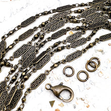 Load image into Gallery viewer, Antique Brass Party Chain Necklace Kit
