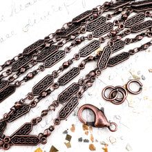 Load image into Gallery viewer, Antique Copper Party Chain Necklace Kit
