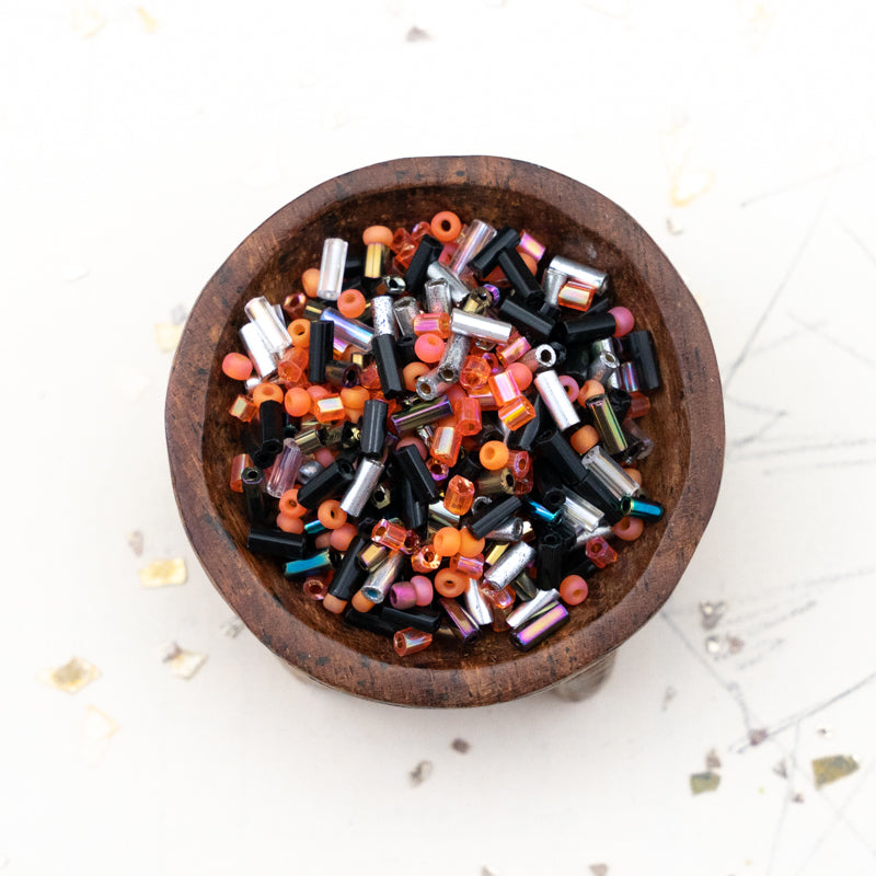 Halloween Bugle and Seed Bead Mix