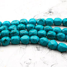 Load image into Gallery viewer, Turquoise Magnesite Nuggets Gemstone Bead Strand
