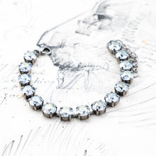 Load image into Gallery viewer, Antique Silver Denim Sparkle Bracelet Kit
