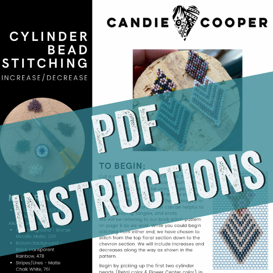 Cylinder Bead Stitching Instructions - Digital PDF
