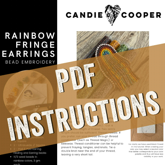 Rainbow Fringe Earring Instructions - Digital PDF