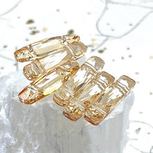 Load image into Gallery viewer, Golden Shadow Large 2-Hole Column Beads - 6pcs
