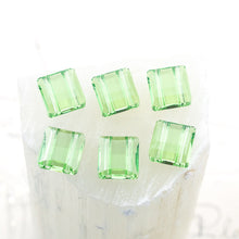 Load image into Gallery viewer, 10mm Peridot Premium Crystal 2-Hole Stairway Beads - 6pcs
