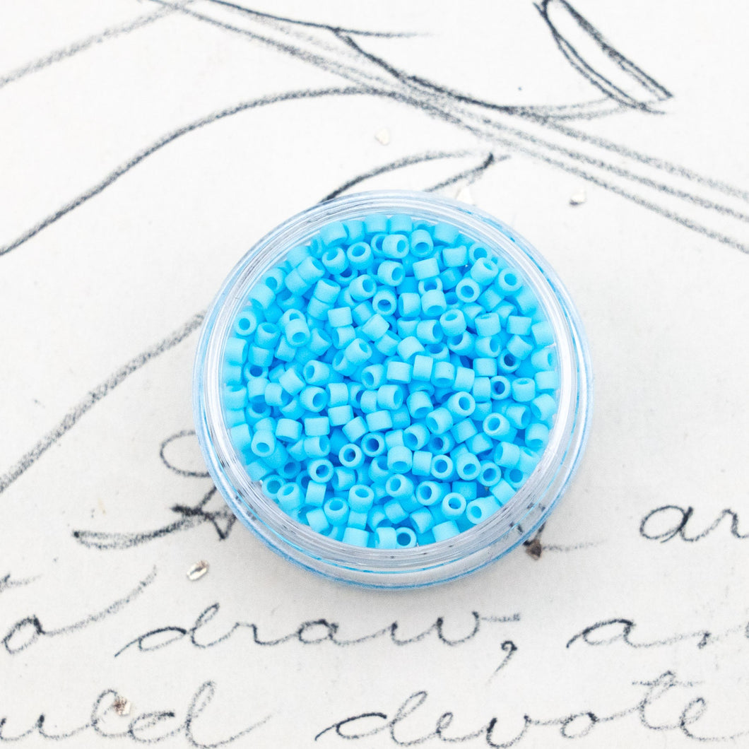 Aqua Matte Opaque Aiko Seed Beads